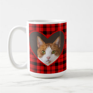Cute Valentines day Red Play for Cats Älskare Gift Kaffemugg