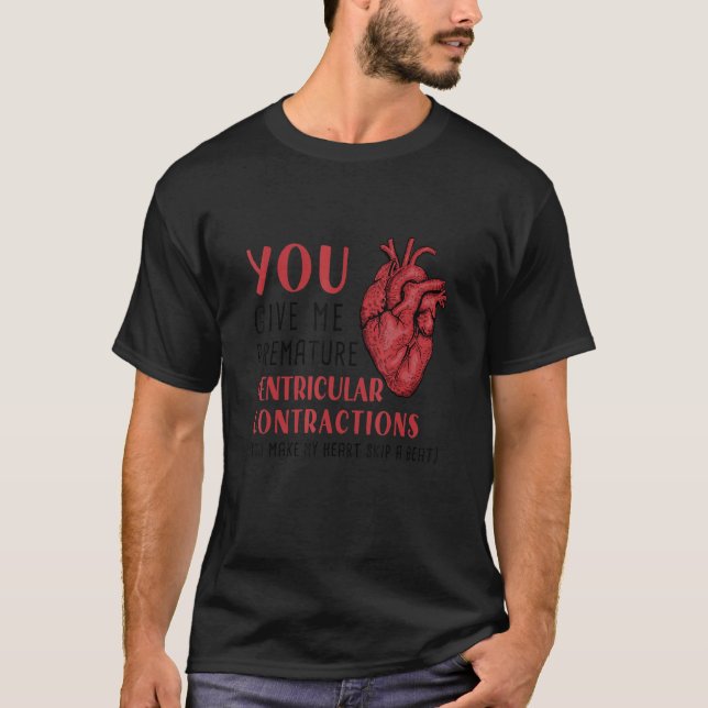 Cute Valentines Day Science Teacher T Shirt (Framsida)