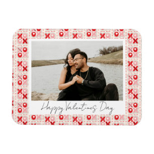 Cute Valentines day XOXO Par Photo Magnet
