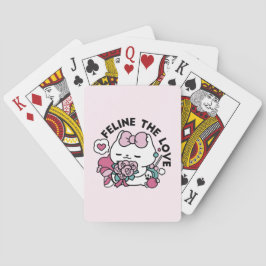 Cute Valentines kattdesign - Kattdjuret Kärlek Casinokort