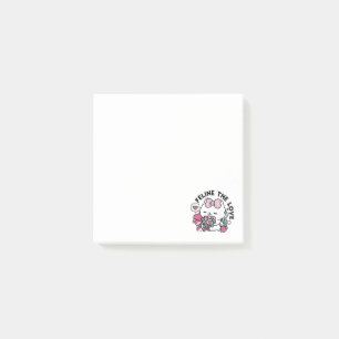 Cute Valentines kattdesign - Kattdjuret Kärlek Post-it Block