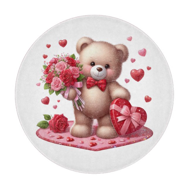 Cute Valentines nalle Clearboard (Framsidan)