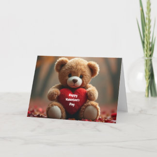 Cute Valentines Nalle Kort