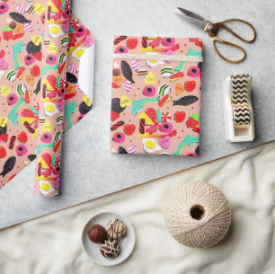 Cute valentiness du är så söt rosa godis presentpapper