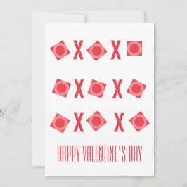 Cute Valentiness Hugs & Kisses XOs Julkort