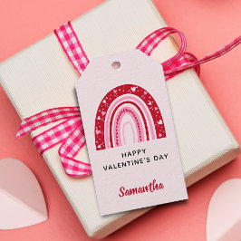Cute Valentiness Rainbow-Personlig Presentetikett