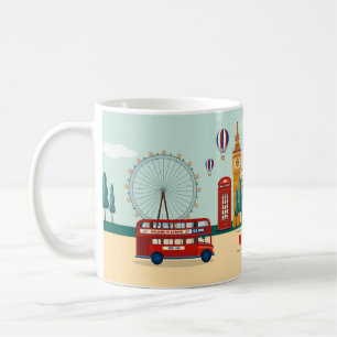 Cute Välkommen till London Kaffemugg