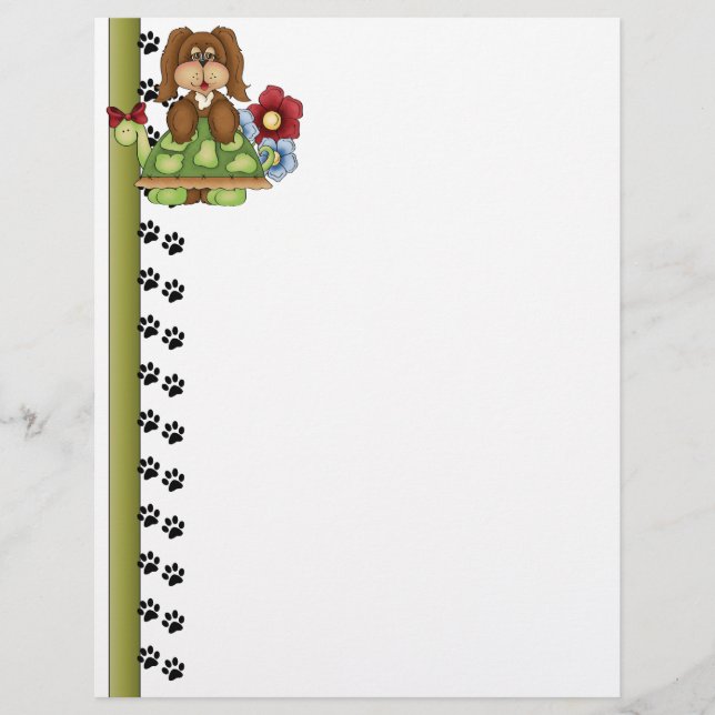 Cute Valp Turtle Letterhead (Framsida)