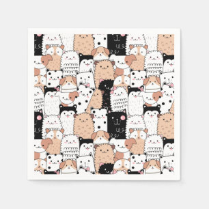 Cute Valps Napkins Pappersservett