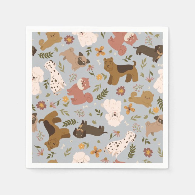 Cute Valps Napkins Pappersservett (Framsidan)