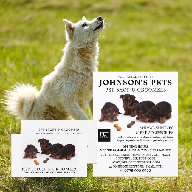 Cute Valps, Pet Store & Groomers Advertising Reklamblad (Skapare uppladdad)