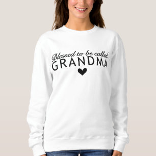 Cute välsignad med namnet Grandma ord art T Shirt