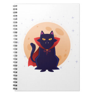Cute Vampire Cat Anteckningsbok
