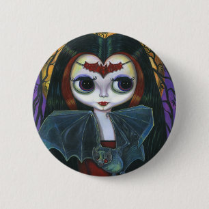 Cute Vampire Doll Button Knapp