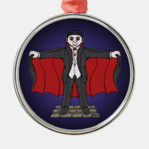 Cute Vampire/Dracula Julgransprydnad Metall