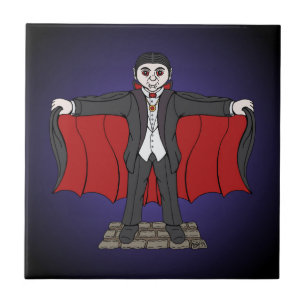 Cute Vampire/Dracula Kakelplatta