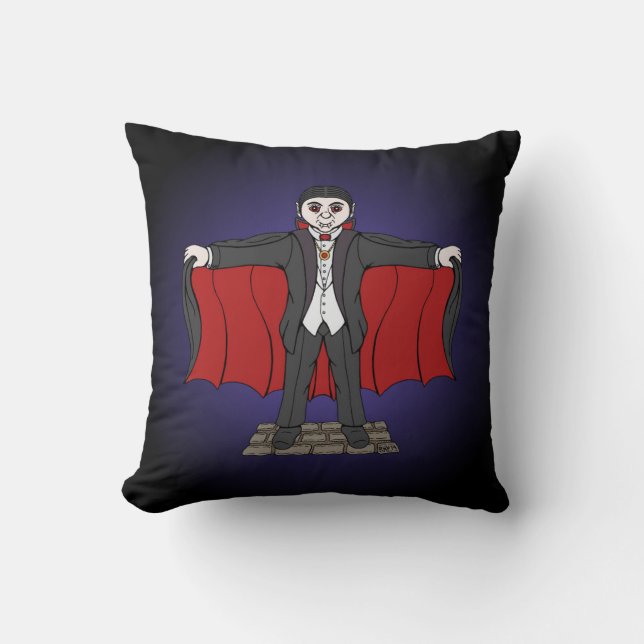 Cute Vampire/Dracula Kudde (Framsida)