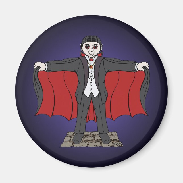 Cute Vampire/Dracula Magnet (Framsidan)