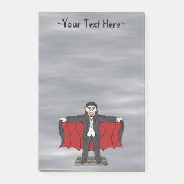 Cute Vampire/Dracula Post-it Block