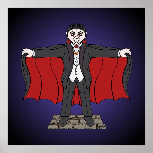 Cute Vampire/Dracula Poster (Framsidan)