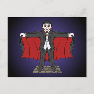 Cute Vampire/Dracula Vykort