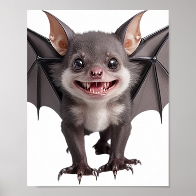 Cute Vampire Fladdermus Poster (Framsidan)