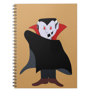 Cute Vampire Halloween Costume Anteckningsbok