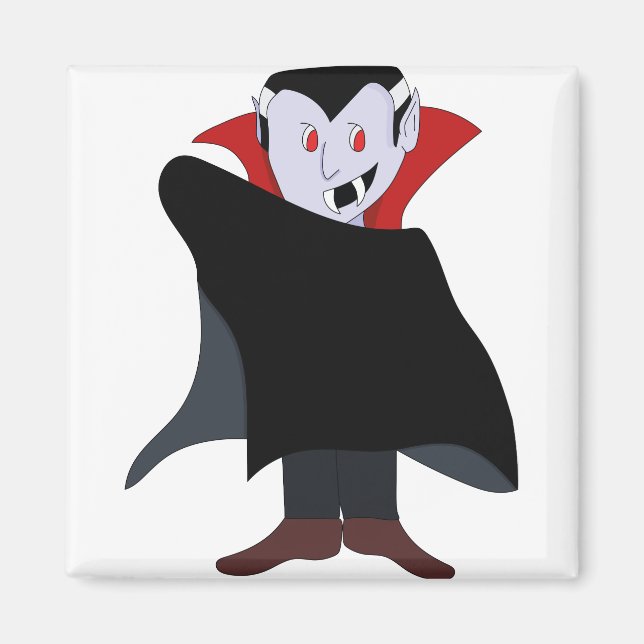 Cute Vampire Halloween Costume Magnet (Framsidan)