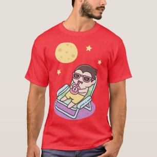 Cute Vampre g och njutning av ett månbad. T Shirt