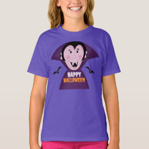Cute Vampre med Fladdermus Dracula Halloween T Shirt
