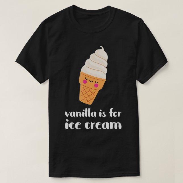 Cute Vanilla är avsett för isgräddling T Shirt (Design framsida)