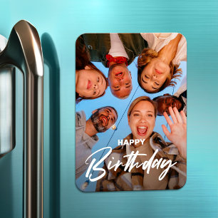 Cute-vänner firar Grattis på födelsedagen Photo Magnet