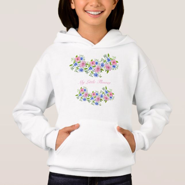 Cute vår blommönster t shirt (Framsida)