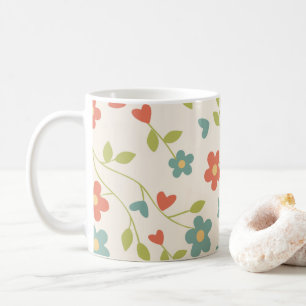 Cute Vår blommor - Kaffemugg
