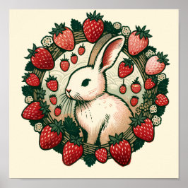 Cute Vår Bunny Rabbit Baby Bunnies Rabbits Poster