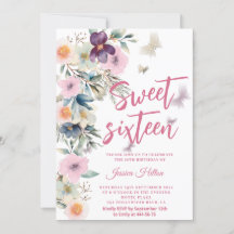 Cute Vår Butterfly boho blommigt söt 16