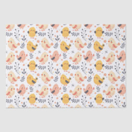 Cute Vår Chickar och Blommönster