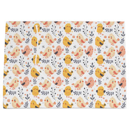 Cute Vår Chickar och Blommönster