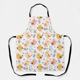 Cute Vår Chickar och Blommönster