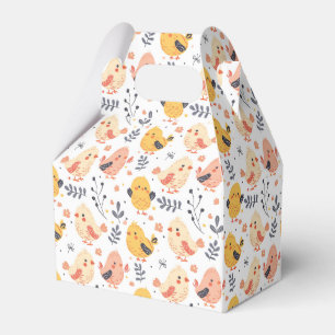 Cute Vår Chickar och Blommönster Presentaskar