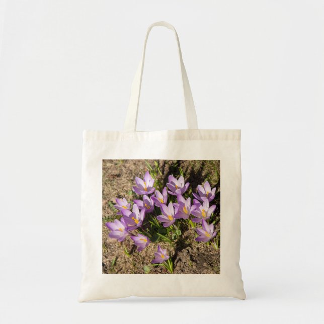 Cute vår crocuses tygkasse (Framsidan)
