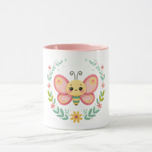 Cute, vår/fjäril mugg