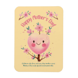 Cute Vår Heart Träd Mor-dagen Magnet