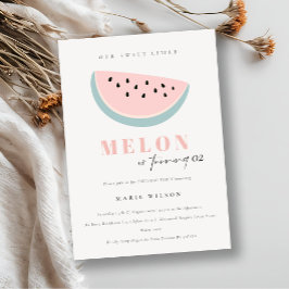 Cute vår lilla melon Pastel-Rosa vid alla åldrar Inbjudningar