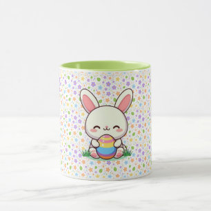 Cute vår/Påskhare med ägg Mugg