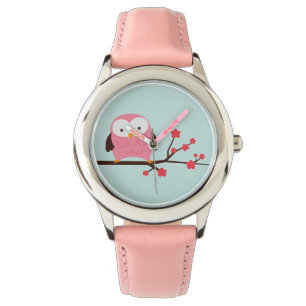 Cute Vår Rosa Uggla Armbandsur