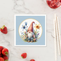 Cute Vår-trädgården party gnome