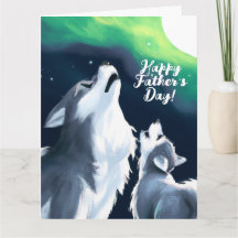 Cute Varg and Valp Howl vid Full Moon Fars dag