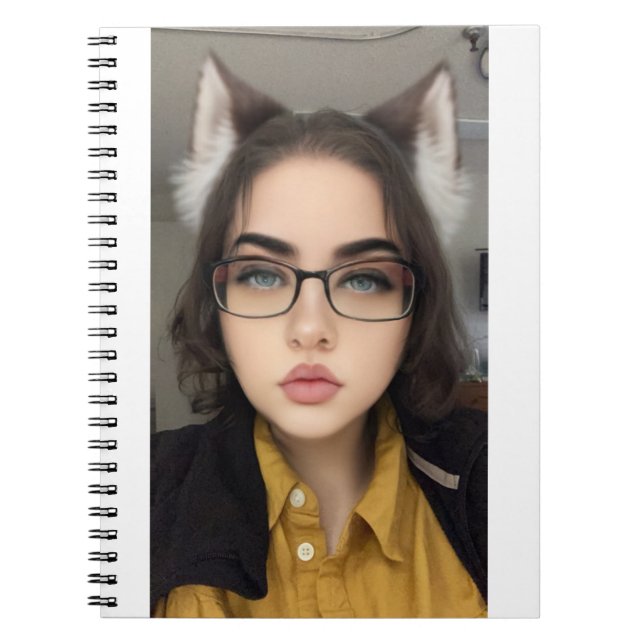 Cute Varg Girl Journal Anteckningsbok (Framsidan)
