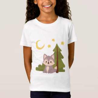 Cute varg i skogen t shirt